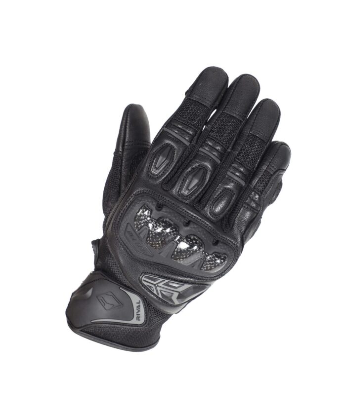 SOLACE Rival Urban Black Gloves Riding Gears