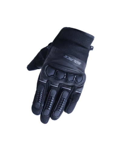SOLACE Vento Black Gloves Riding Gears