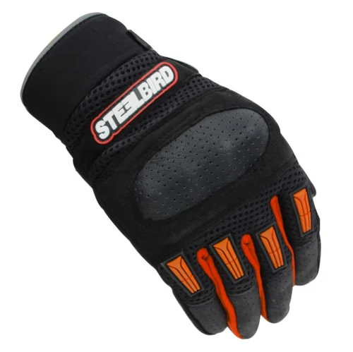 STEELBIRD Adventure Orange Gloves Riding Gears