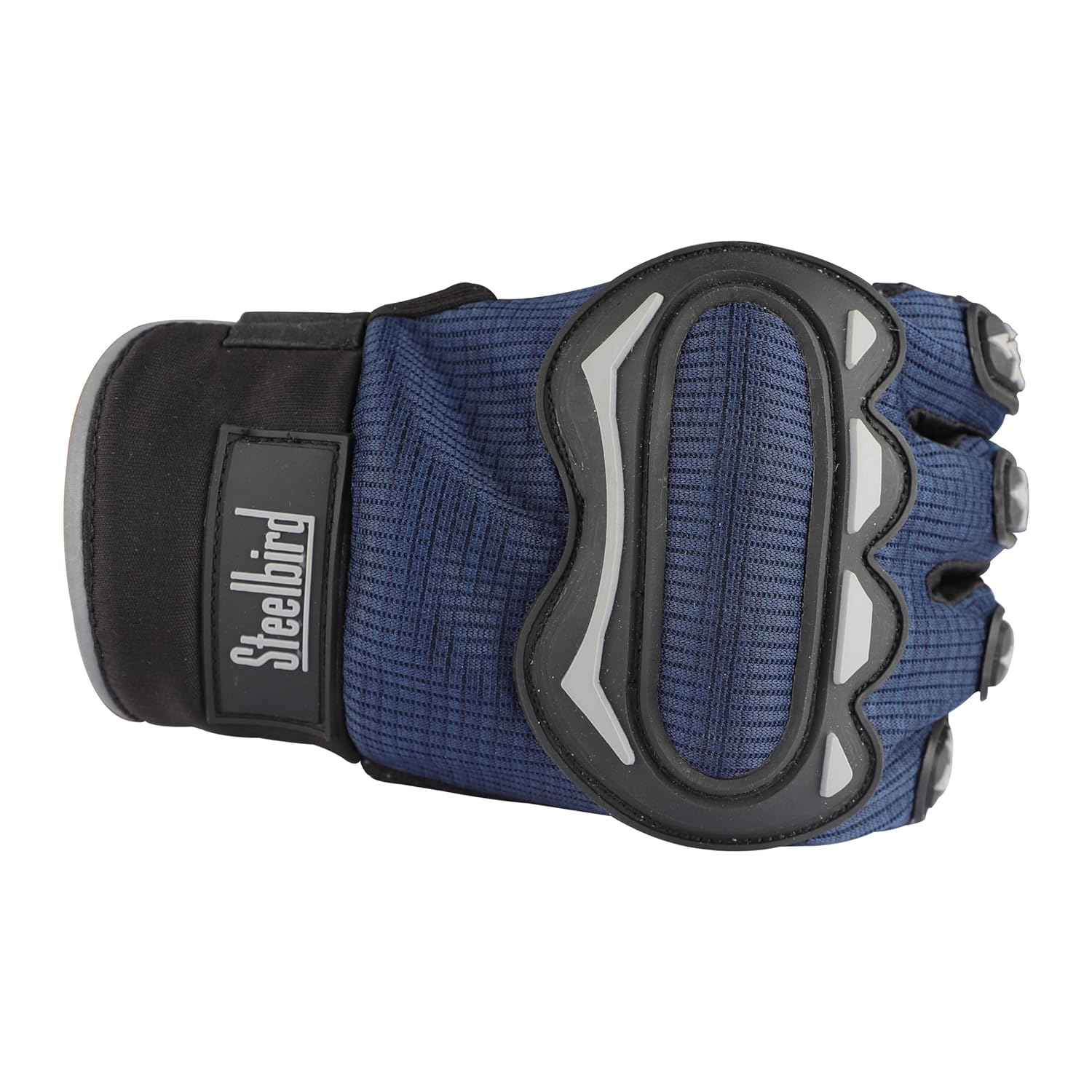 STEELBIRD Blue Grey Gloves Riding Gears