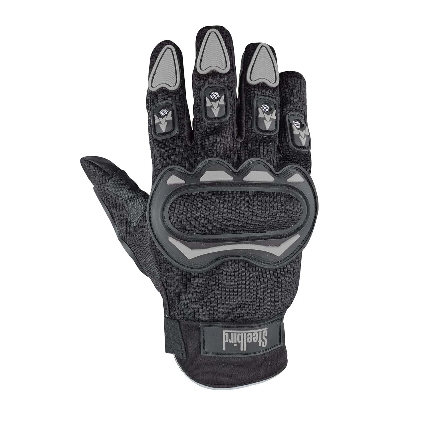 STEELBIRD Black Grey Gloves Riding Gears