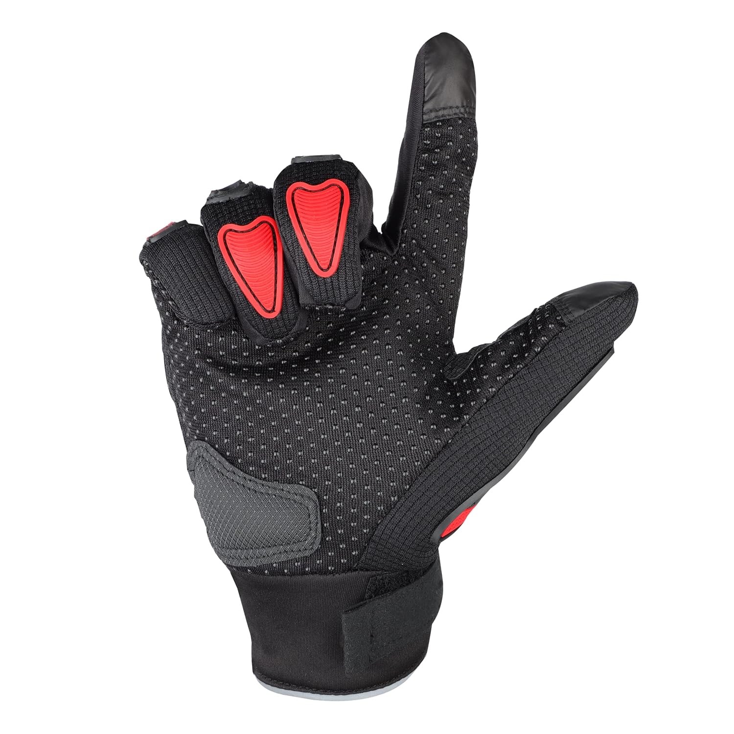 STEELBIRD Full Length Riding Black Red Gloves Riding Gears